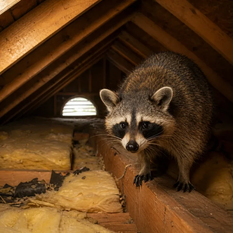Raccoon imagery used in the Solace Wildlife project